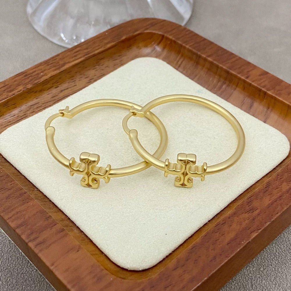 Tory Burch Cross Flower Earrings Personality